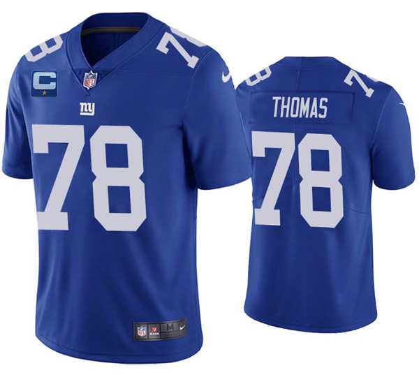 Nike Men & Women & Youth New York Giants #78 Andrew Thomas Blue With C Patch Vapor Untouchable Limited Stitched Jersey,We sell and wholesale Nike Men & Women & Youth New York Giants #78 Andrew Thomas Blue With C Patch Vapor Untouchable Limited Stitched Jersey on line form chian!